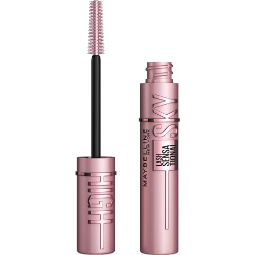 Maybelline Lash Sensational Sky High Washable Mascara Makeup, Volumizing, Lengthening, Defining, Curling, Multiplying, Buildable Formula, Blackest Black, 1 Count MAYBELLINE