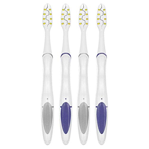 Oral-B Pulsar Vibrating Bristles Toothbrush, Medium, 4 Pack (Colors May Vary) Oral-B