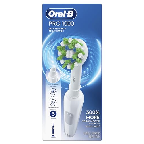 Oral-B Pro 1000 Rechargeable Electric Toothbrush, White Oral-B