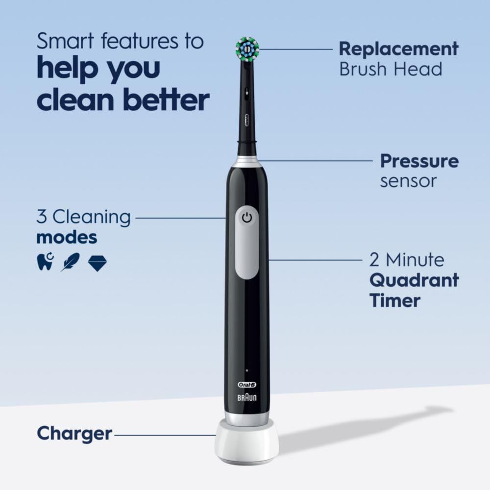 Oral-B Pro 1000 Rechargeable Electric Toothbrush, Black Oral-B