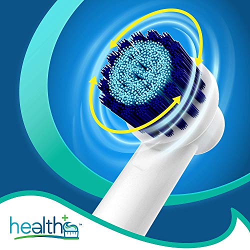 Compatible with Oral-B Electric Toothbrush Sensitive Replacement Head Generic - 8-Pack | Gentle-Action Tooth Brush Heads with Dupont Bristles | Sensitive Gums & Teeth & Gentle Whitening Action | Braun health+