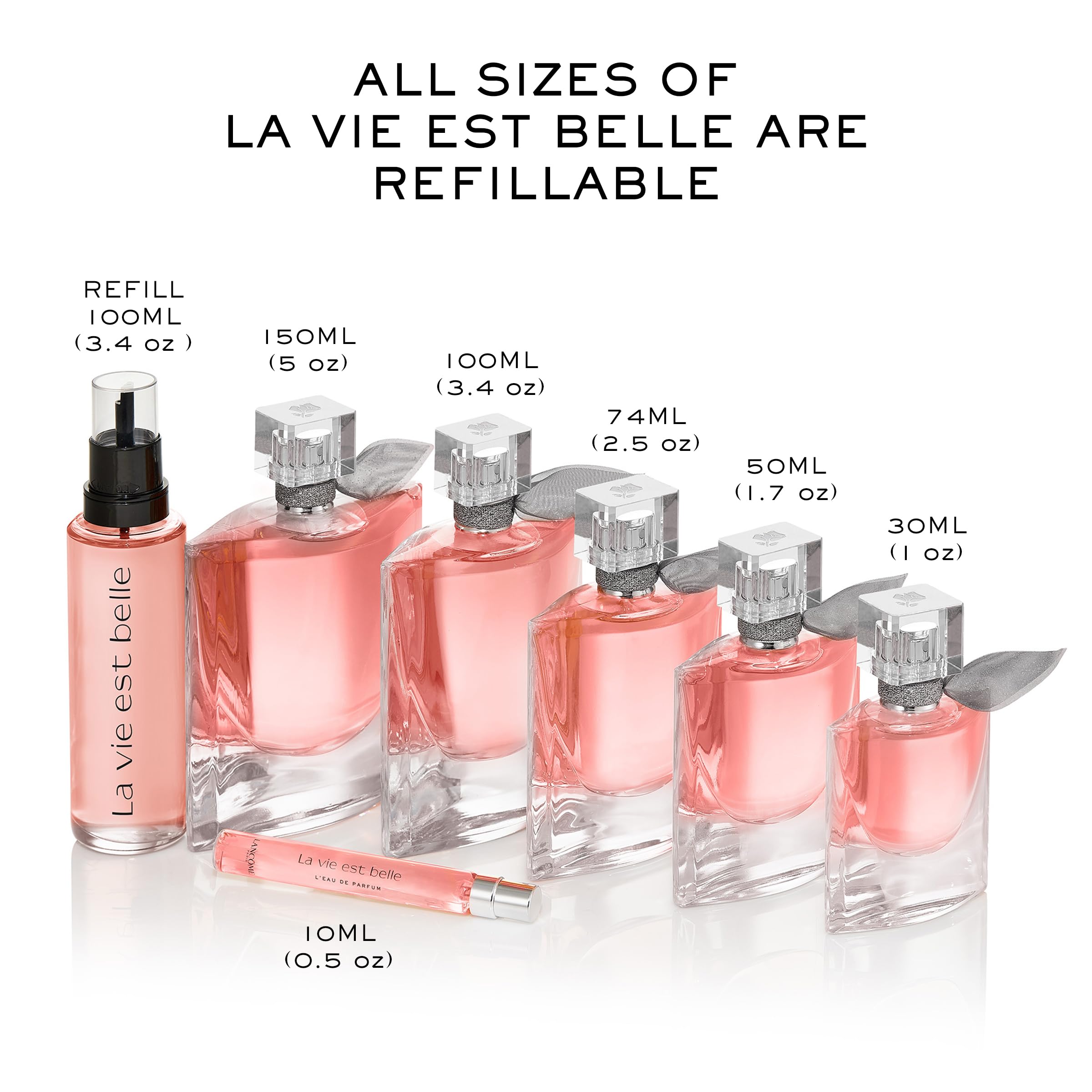 Lancôme La Vie Est Belle Eau de Parfum - Long Lasting Fragrance with Notes of Iris, Earthy Patchouli, Warm Vanilla & Spun Sugar - Floral & Sweet Women's Perfume, 1.7 Fl Oz Lancôme